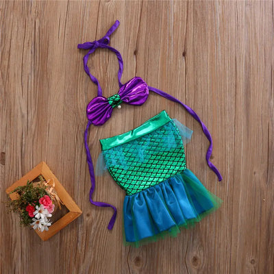 Emmababy Fashion Toddler Mermaid Girl Princess Dresses Comfort Party Cosplay Costume Girls Outfits Dropship